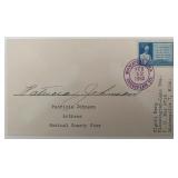 Actress Patricia Johnson signed envelope