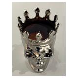 Thompson Ferrier's Silver Maximilien Skull candle