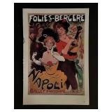 Paris France Follies Bergere Vintage Art Print