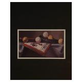 MLB Balls of Fame Lithograph Reprint on Card