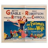 The Farmer Takes a Wife vintage movie poster