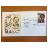 Dirty Harry John Mitchum signed first day cover