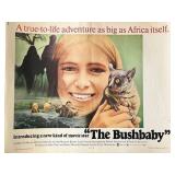 The Bushbaby 1969 vintage movie poster