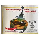 Scorpio 1973 vintage movie poster