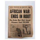 Daily News 1943 Vintage Newspaper