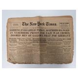 World War 2 The New York Times Original 1946...