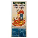 The Farmer Takes a Wife 1953 vintage movie poster