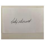 Kathy Whitworth original signatures