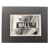 Wall St. sign vintage photo