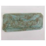 Florida Governor Fuller Warren original signature