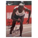 Olympic Runner Bernard Lagat signed photo