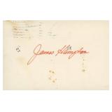F Troop James Hampton signature cut