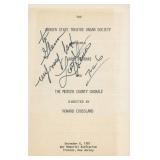 Musician Larry Ferrari signed program