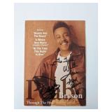 Singer Peabo Bryson signed photo card