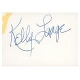 News Anchorwoman Kelly Lange signature cut