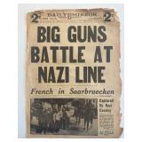 New York Daily Mirror Original 1939 Vintage...