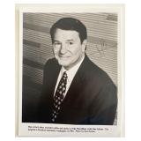 Journalist Jim Lehrer signed photo