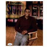 Sportscaster Ahmad Rashad signed photo. JSA...