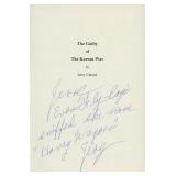 Jerry Carson signed The Guilty Of The Korean...