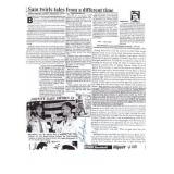 Johnny Sain signed newspaper clipping