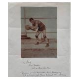 Oscar Schectman signed page