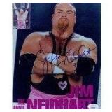 WWF WWE Jim Neidhart Signed Photo
