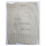 Canadian Artist Robert Davidson signed letter