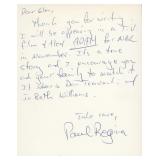The Untouchables Paul Regina signed letter