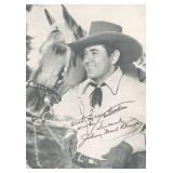 Billy The Kid Johnny Mack Brown signed movie photo