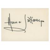 Dick Tracey Anne Jeffreys signature cut