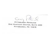 Pittsburgh Penguins Craig Patrick signed photo