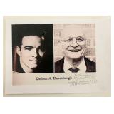Delbert A Dauenbaugh signed paper cardstock photo