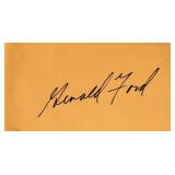 Gerald Ford signature slip