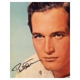 Paul Newman signed portrait photo