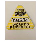 U2 '97 PopMart Working Personnel Backstage Pass