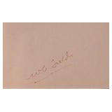 W.C. Fields signature slip