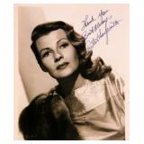 Rita Hayworth signed portrait photo