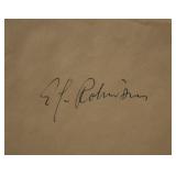 Key Largos Edward G. Robinson signature slip