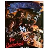 Bon Jovi band signed tour book