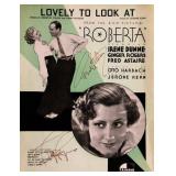Fred Astaire and Ginger Rogers signed sheet music