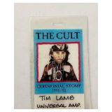 The Cult  Backstage Pass