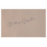 Mickey Mantle signature slip