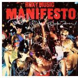 Roxy Music signedManifesto album