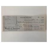 Red Skelton signed check