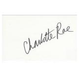 The Facts of Life Charlotte Rae original signature