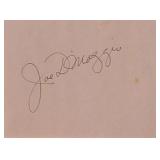 Joe DiMaggio signature slip