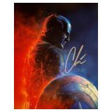 Captain America Chris Evans signed movie photo