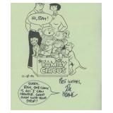 Bill Keane signed  "Family Circus" flyer