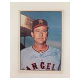 Lew Burdette signed baseball card