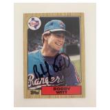 Bobby Witt signed baseball card